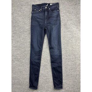 Rag & Bone Jeans Womens 27 Blue Skinny High-Rise Nina Dark Wash Stretch Denim